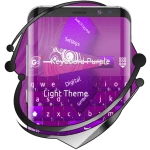 go keyboard purple light theme android application logo